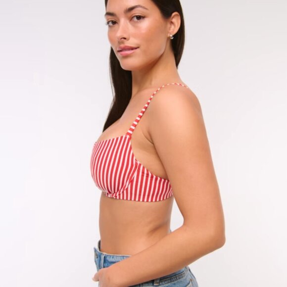 Abercrombie Curve Love Balconette Underwire Bikini Top XS - Picture 3 of 5